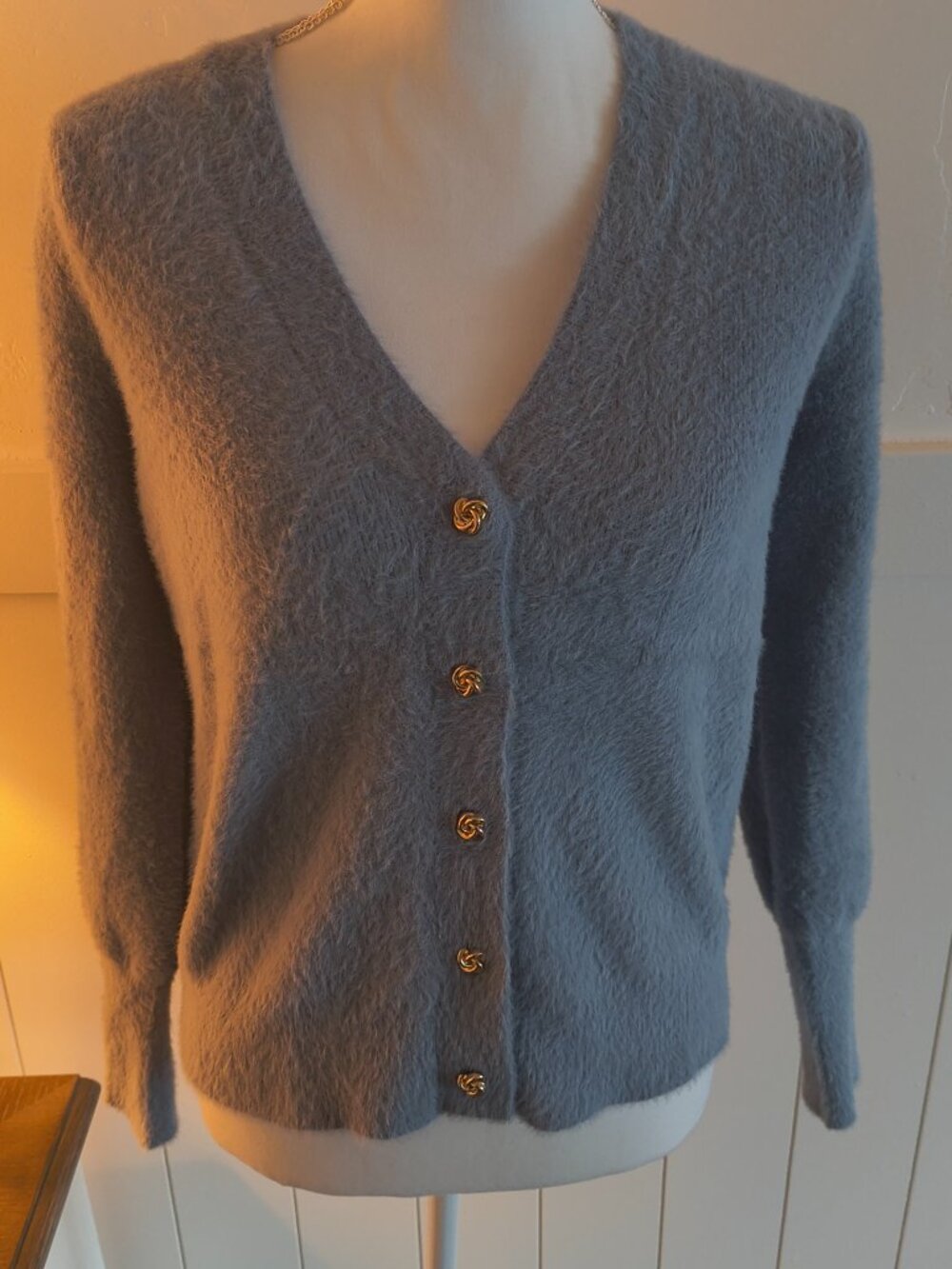 Joie Women’s Medium Soft Blue Cardigan Sweater